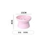 Ceramic Pet Cat Bowl Dog Bowl Medium and Small Dog Cat Anti-choking Slow Food Slow Food Bowl Anti-overturning High Foot Neck Protection Rice Bowl