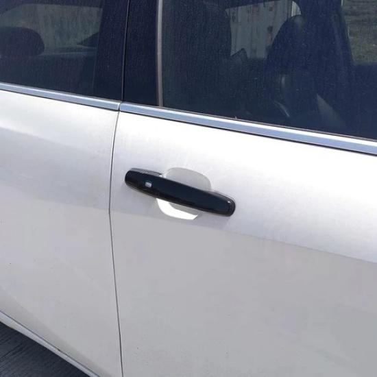 For Chevy Equinox 18-22 Malibu Traverse Black Door Handle Cover 2 Smart Keyhole
