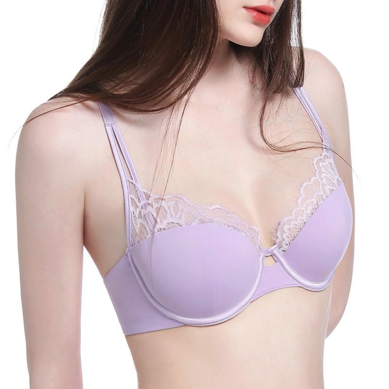 Big Size Lady Summer Thin Style Pure Desire Sexy Lace Big Bosom Shows Small Prevent Dropper Underwear