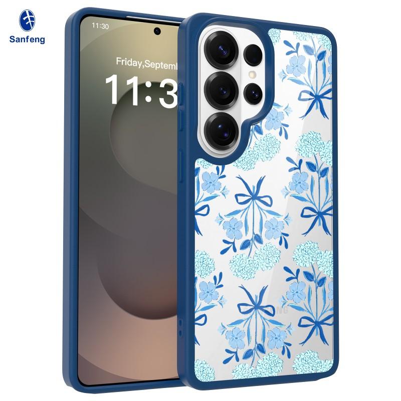 Tailor-made S26ultra Magnetic Phone Case S25 Plus Two-in-one Skin-sensitive Transparent Protective Cover