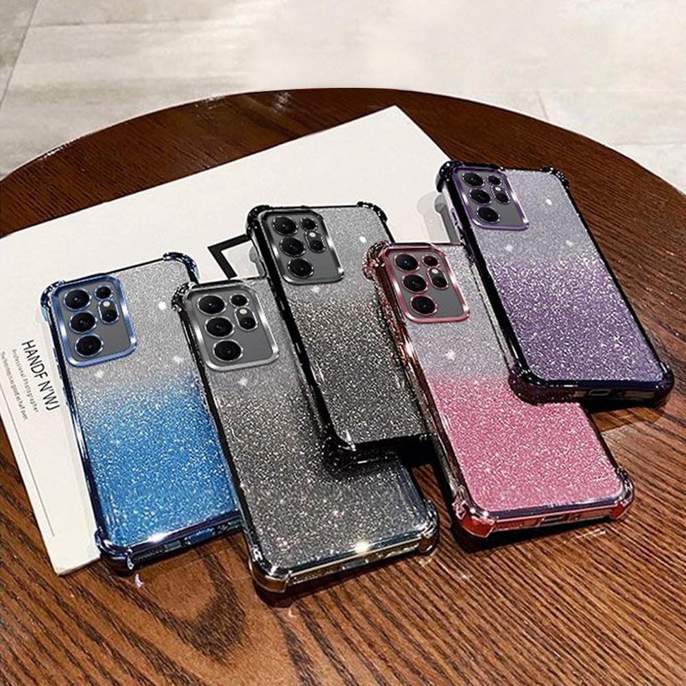 Luxury Gradient Glitter Shockproof Case For Huawei Nova 13 Pro 12 11 10 9 8 7 6 5 Pro SE  Crystal Bracelet Soft Silicone Cover