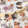 Adorable Haunted Kitten Theme Sticker Pack 20 Pieces Safe Removable Wall Decals For DIY Crafts School Activities Puppy Cats Party