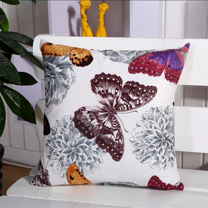 45x45cm Classic Geometric Printed Throw Pillowcase Home Sofa Chair Seat Cushion Cover Autumn Decoration