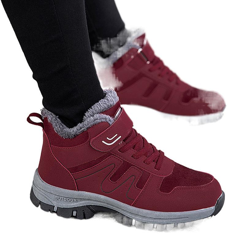 Winter Shoes Fleece Warm Snow Boots Medium Cotton Shoes Thickened Sneakers