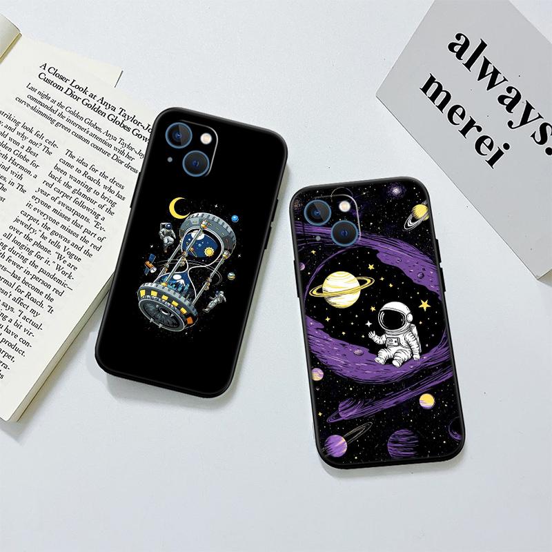 BH42 Space Moon Astronaut New High-End Shell Phone Case for Redmi Note 13 14 Pro+ Plus A3 A3X 13X 13C 13R 14S 14C 14R