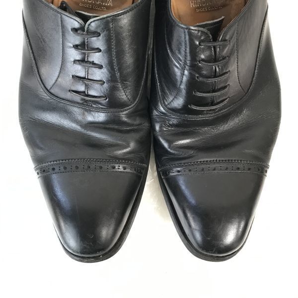 Scotch Grain Straight-Toe Semi-Brogue Black 25.5EEE Goodyear(USED)