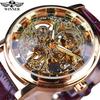 Winner Mechanical Watch Men'S Fashion Casual Vintage Roman Hollow Watch Manual Vintage