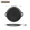 Dantemei 28cm Portable Maifan Stone BBQ & Grill Plate