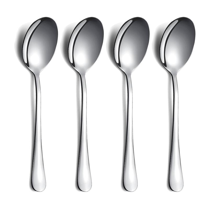 2/4Pcs Stainless Steel Serving Spoon Set Sering Utensils Set Serving Spoon for Party Vegetable Spoon Tableware Kitchen Supplies