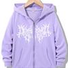 Streetwear Fashionable Zipper Hoodie Casual HIP HOP Hoodies Jackets Boys Girls Y2k Zip Up Sweatshirt Spring Autumn