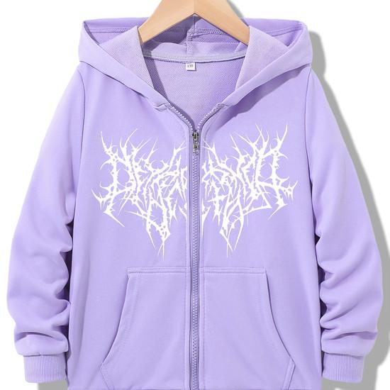 Streetwear Fashionable Zipper Hoodie Casual HIP HOP Hoodies Jackets Boys Girls Y2k Zip Up Sweatshirt Spring Autumn