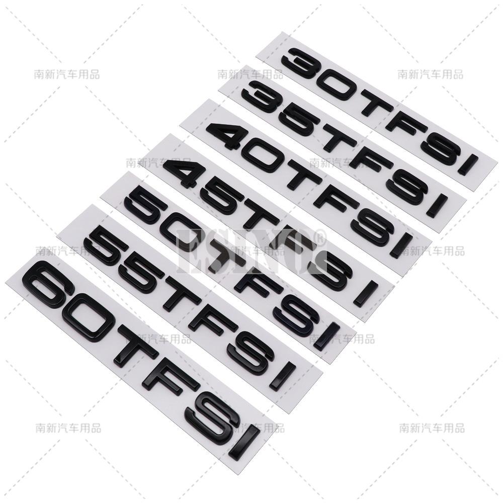 30 35 40 45 50 55 60 TFSI ABS Emblema Adesivo Adesivo Decalcomania per Bagagliaio Posteriore per Audi A4 A5 A6 A7 A8 Q3 Q5 Q6 Q7 Q8
