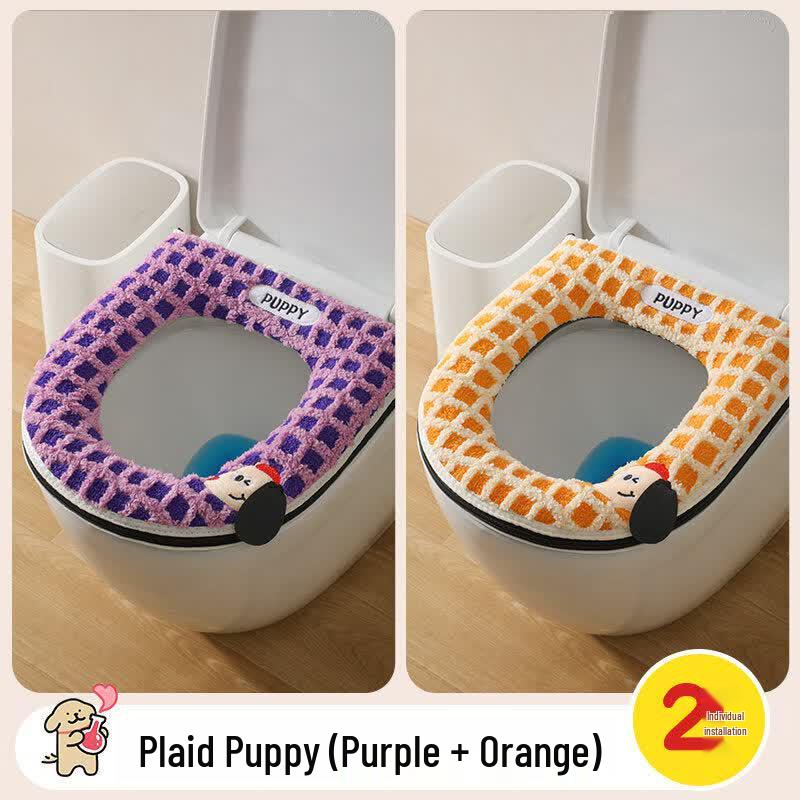 LIEI Plush Waterproof Toilet Seat Cover