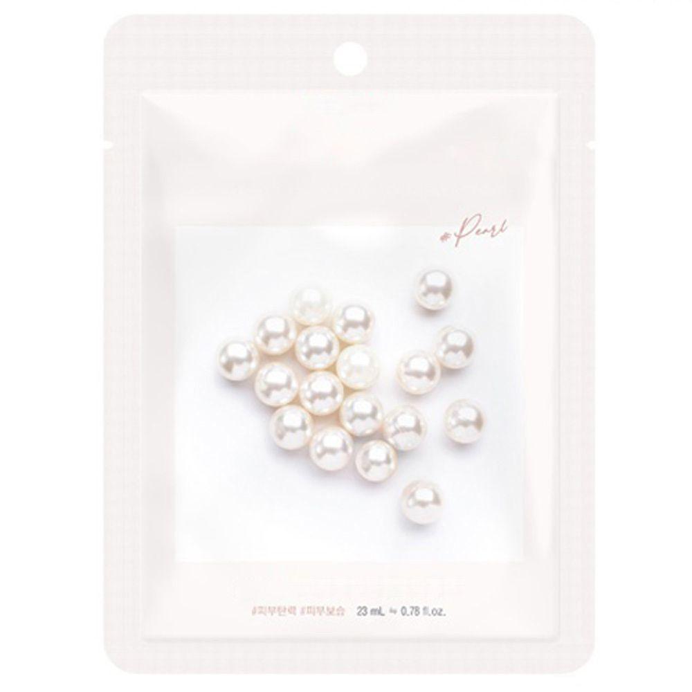 WVBHHFAO Pearl Mask Pack 100 Sheets for Clear and Elastic Dull Skin