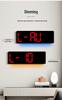 Modern LED Luminous Wall Clock with Dual Alarms