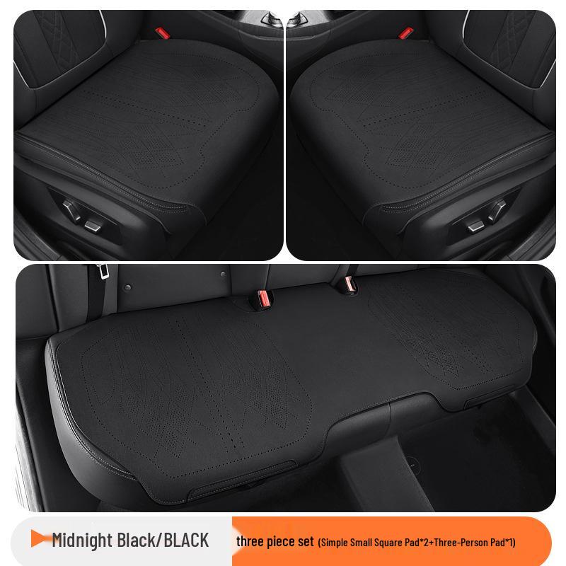 Universelles ultradünnes atmungsaktives Wildleder-Autositzkissen-Set für alle Jahreszeiten