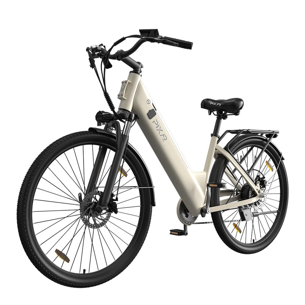 PIXAR C1 Electric City Bike,36V 13Ah Removable Battery, Shimano 7-Speed