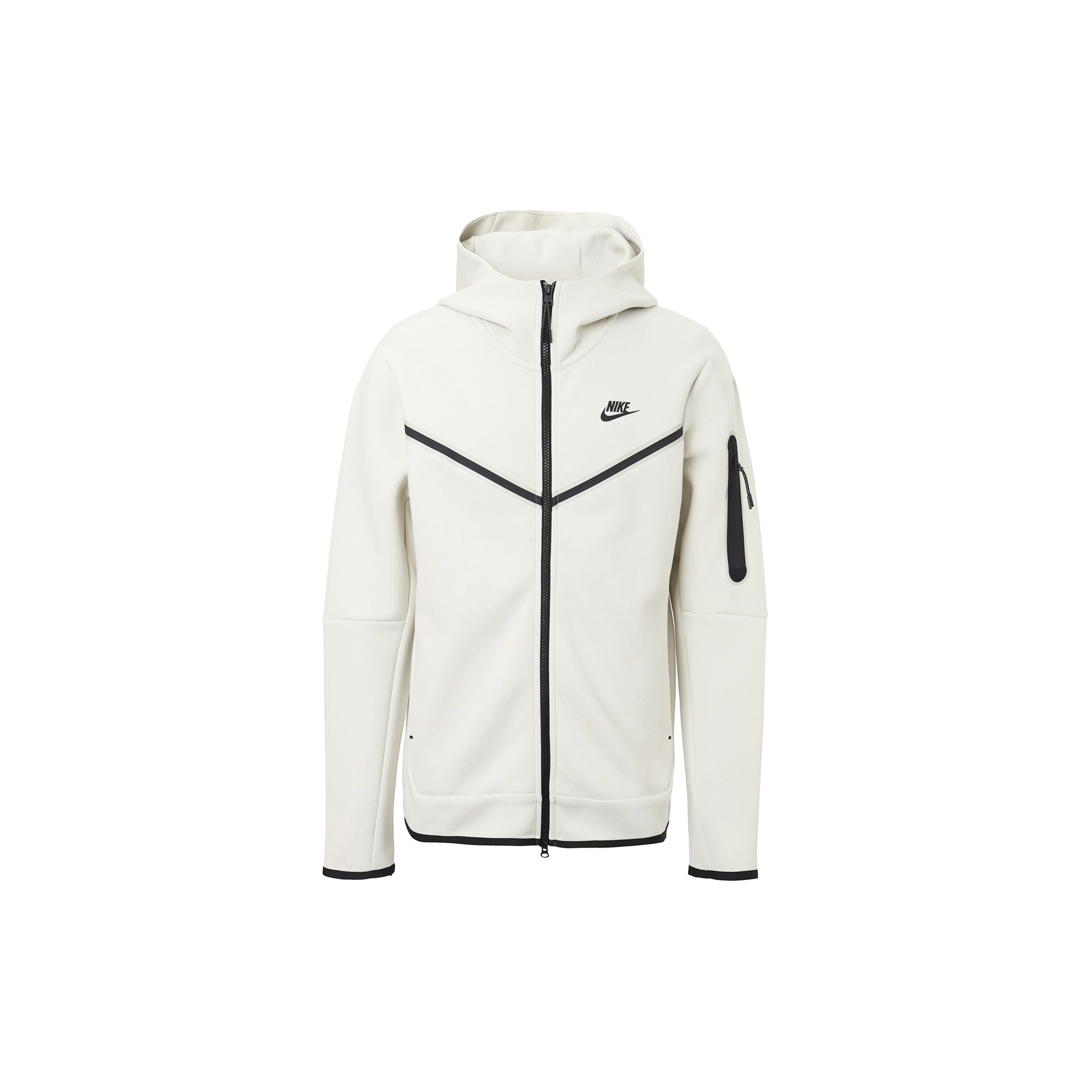 Nike Sportswear Tech Fleece Full-Zip Hoodie  White  Men s CU4490-072 S