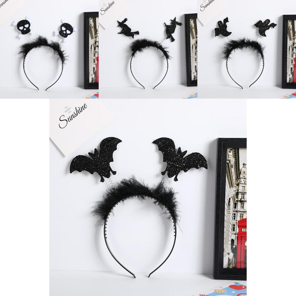 Halloween Bat Spider Festival Headpiece With Magic Wand Props For Kids Costume And Celebration