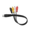 Kabel Audio 30CM 5-Pinowy Męski DIN do 4 RCA Żeński