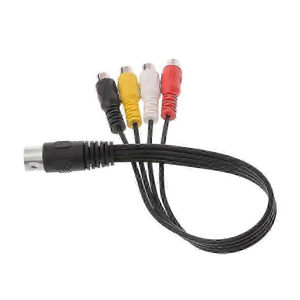 Kabel Audio 30CM 5-Pinowy Męski DIN do 4 RCA Żeński
