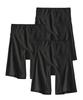 Nissen KURO Cotton Blend Stretch Shorts To Prevent Size 10L Boy-Length Shorts, Deep-Length Chafing, Black, 3-Pack,