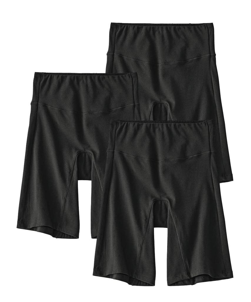 Nissen KURO Cotton Blend Stretch Shorts to Prevent Size 10L Boy-Length Shorts, Deep-Length Chafing, Black, 3-Pack,