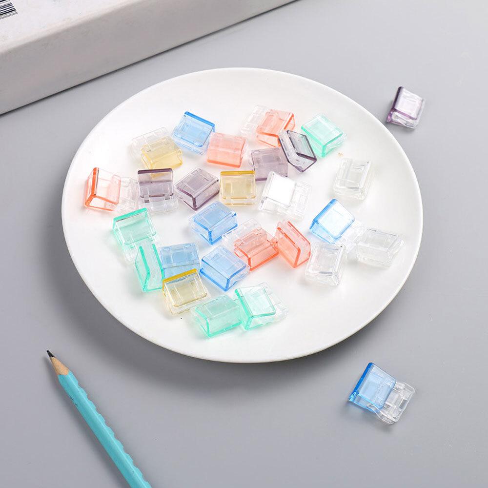 10-200PCS Creative Push Clip File Organizer Test Paper Storage Classification Folder Binder Clip for Documents Books Office