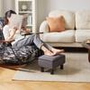 Aibiju Storage Ottoman with Solid Wood Legs and Linen Storage Stool with Hinged Suitable for Living and Dark Chair/Desk Fabric, High-Rebound