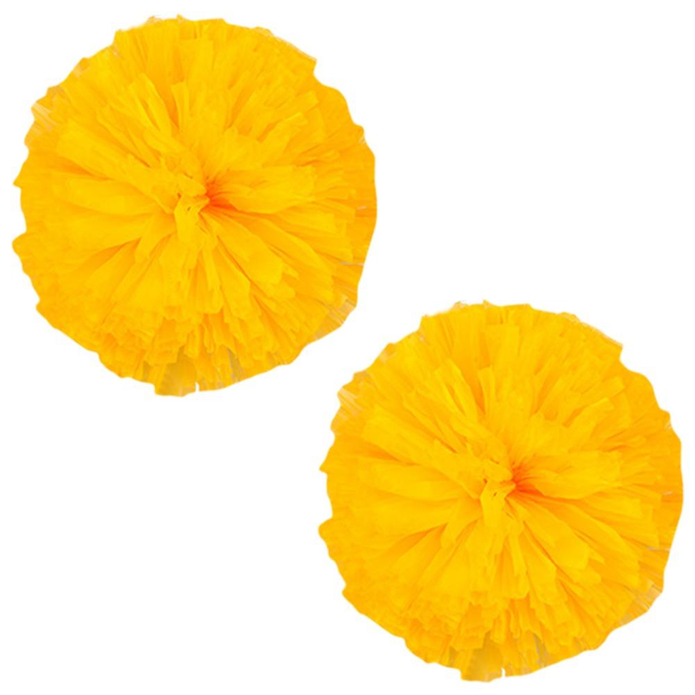 Four Fingers Matte Cheerleading Poms Cheerleader Holding Flowers