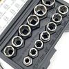 14 Pcs Impact Bolt & Nut Remover Set  Steel Bolt Extractor Tool Set with Solid Storage Case for Industrial