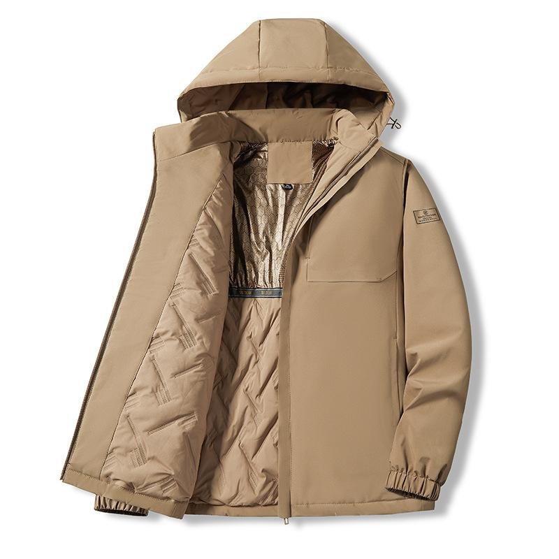 Down Cotton Clothes Men's Winter Thickened Warm Cotton-padded Clothes Loose Large Size Removable Hat Trendy Jacket