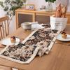 Table Linen Yarn Dyed Tablecloth Jacquard Oil Painting with Small Daisy Fringe Table Flag Placemat Entrance Cabinet Cover