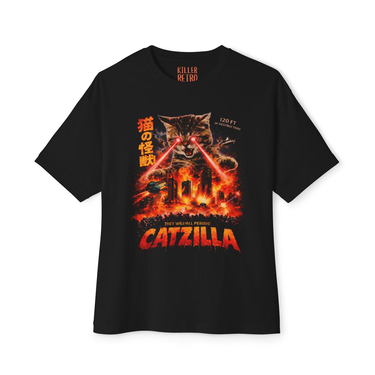 Retro Catzilla Graphic Tee S