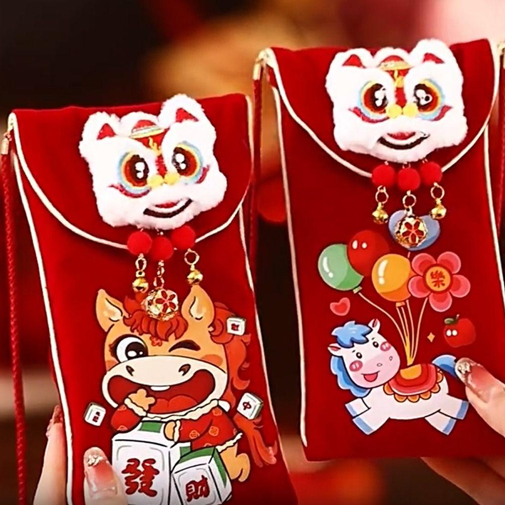 Chinese Style New Year Money Envelopes Cartoon Lucky Money Bag Spring Festival
