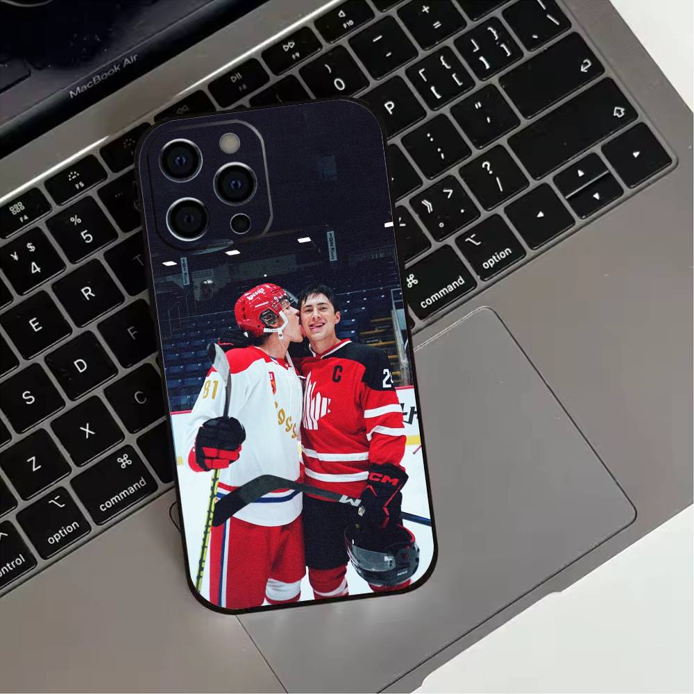 

Heated R-Rivalry Ice Hockey Phone Case For iPhone 17,16,15,14,13,12,11 Plus,Pro Max,XS,Soft Silicone Black Cover iPhone16