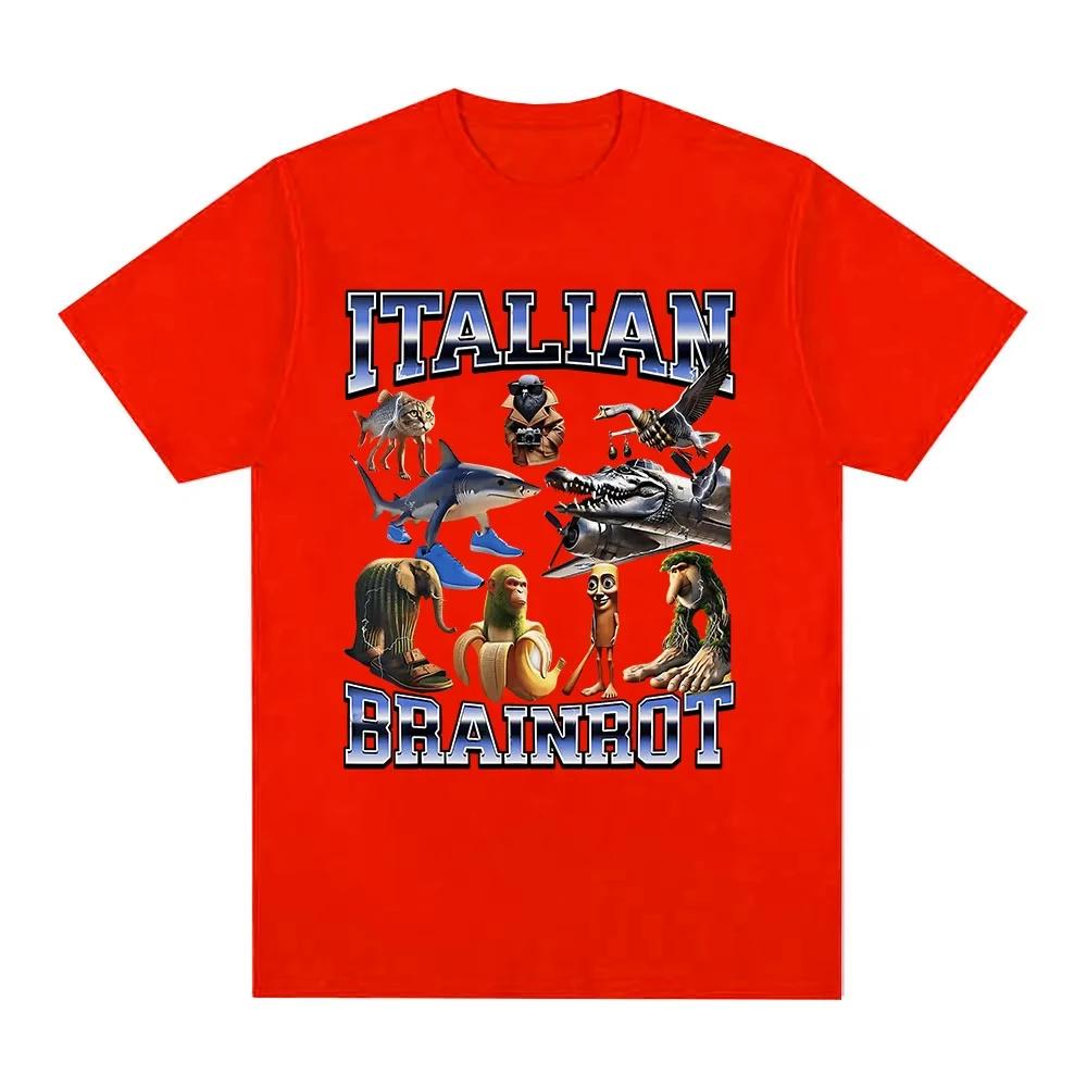 2025 new model Italian Brainrot Funny Tralalero TralalaTung Tung Tung Sahur Tshirt Men Women Fashion Vintage Tshirts Casual T