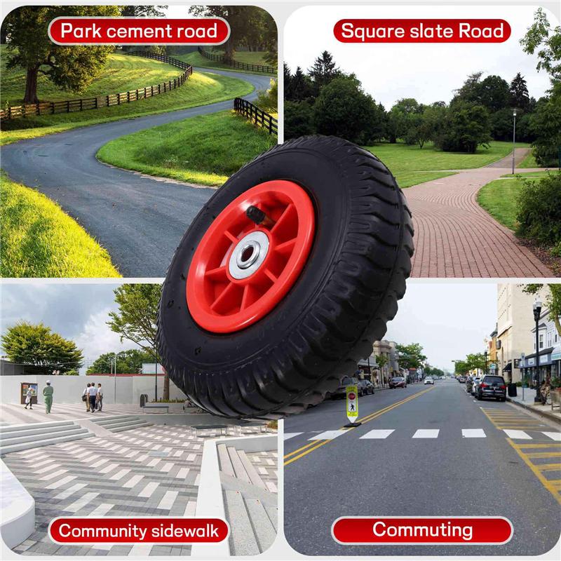 3X Children's Electric Car Inflatable Tires, Kid's Electric Tricycle Rubber Wheels Children's Car Tires 1.2Cm Hole 8Inch