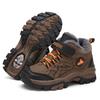 Plus-Size Kids' Sports Shoes: Hiking, Travel, High-Top Warm Cotton Shoes, Snow Boots with Steel Claws for Autumn and Winter.
