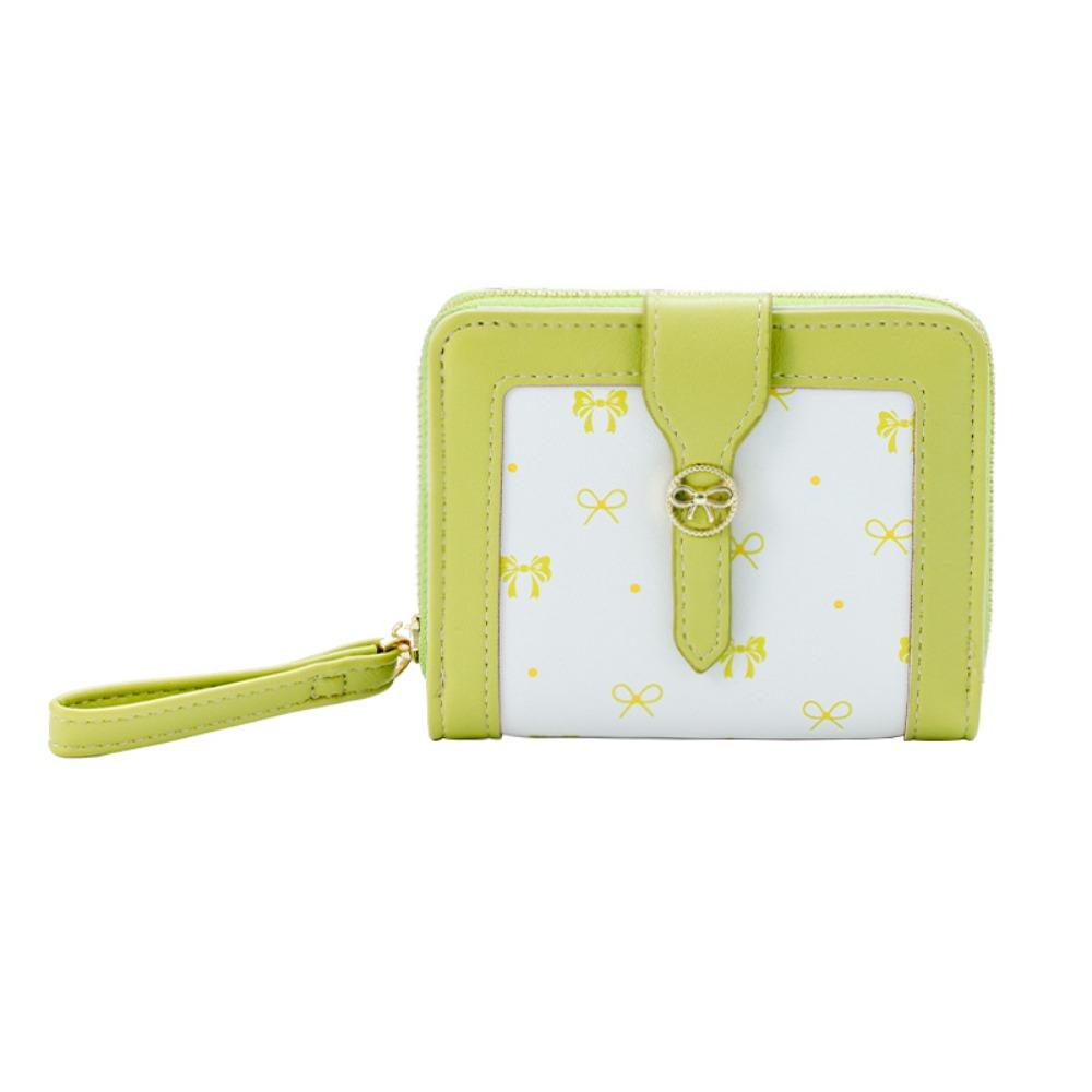 Cute Style Large Capacity Bow Wallet Durable Fashionable Bifold Wallet Multi-layer Coin Purse Daily