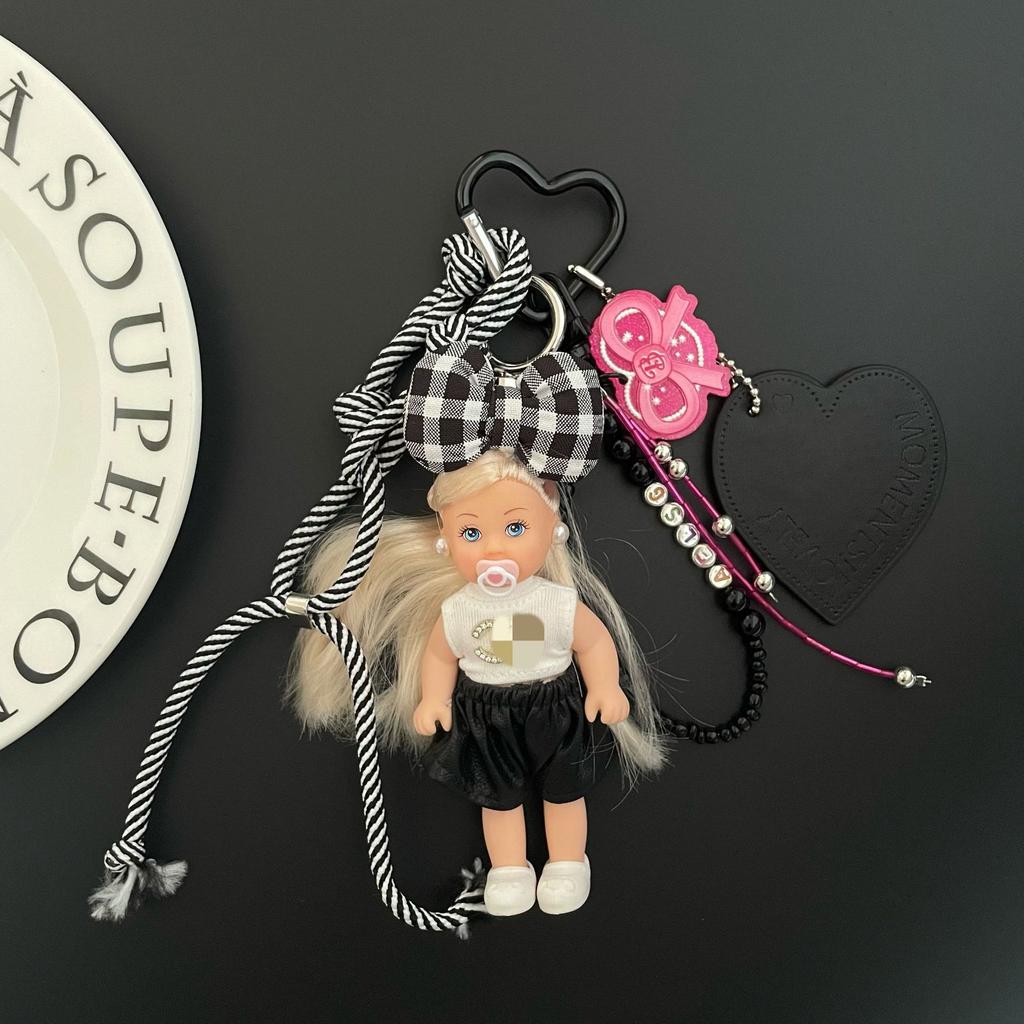 Xiaoxiangfeng Retro Bow Miu Pendant High-end Bag Pendant Key Hanging