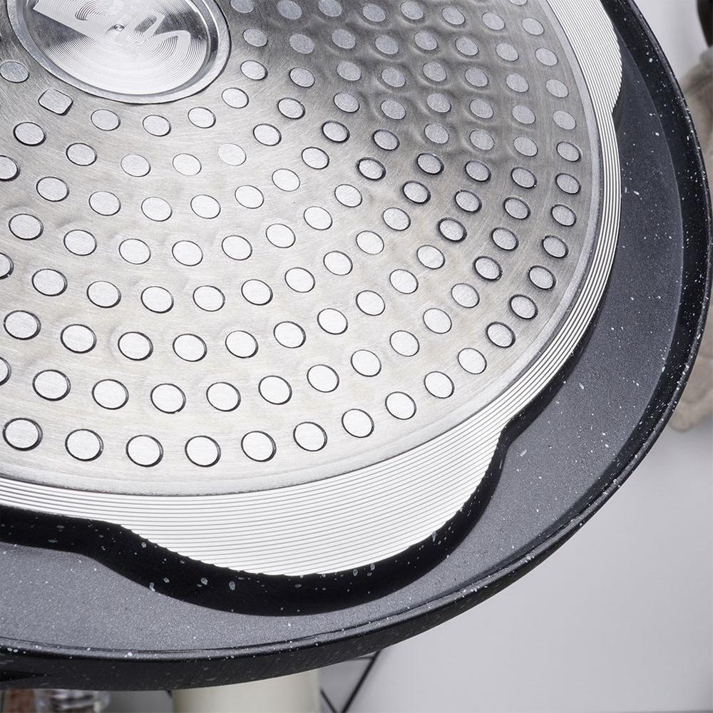 BLACK&WOOD 4-Cup Granite Pancake Pan 26cm