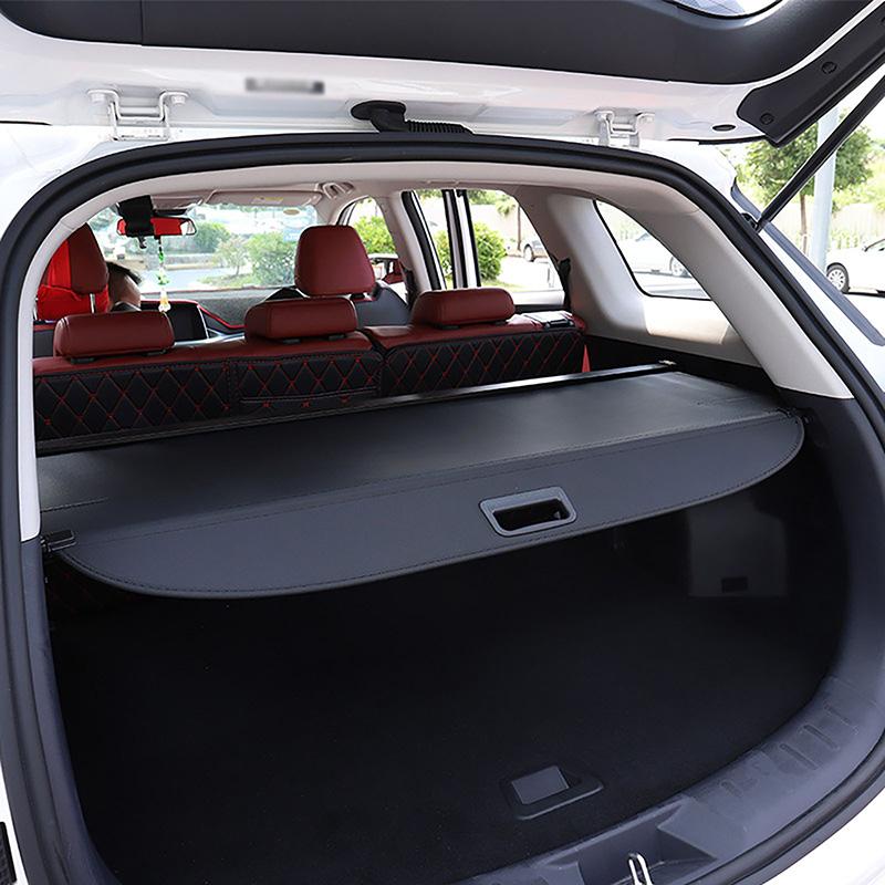 Rear Trunk Cargo Cover Carbon Fiber Rear Trunk Partition Board Retractable Cover Fit For Toyota RAV4 2019-2024 Car Accessories