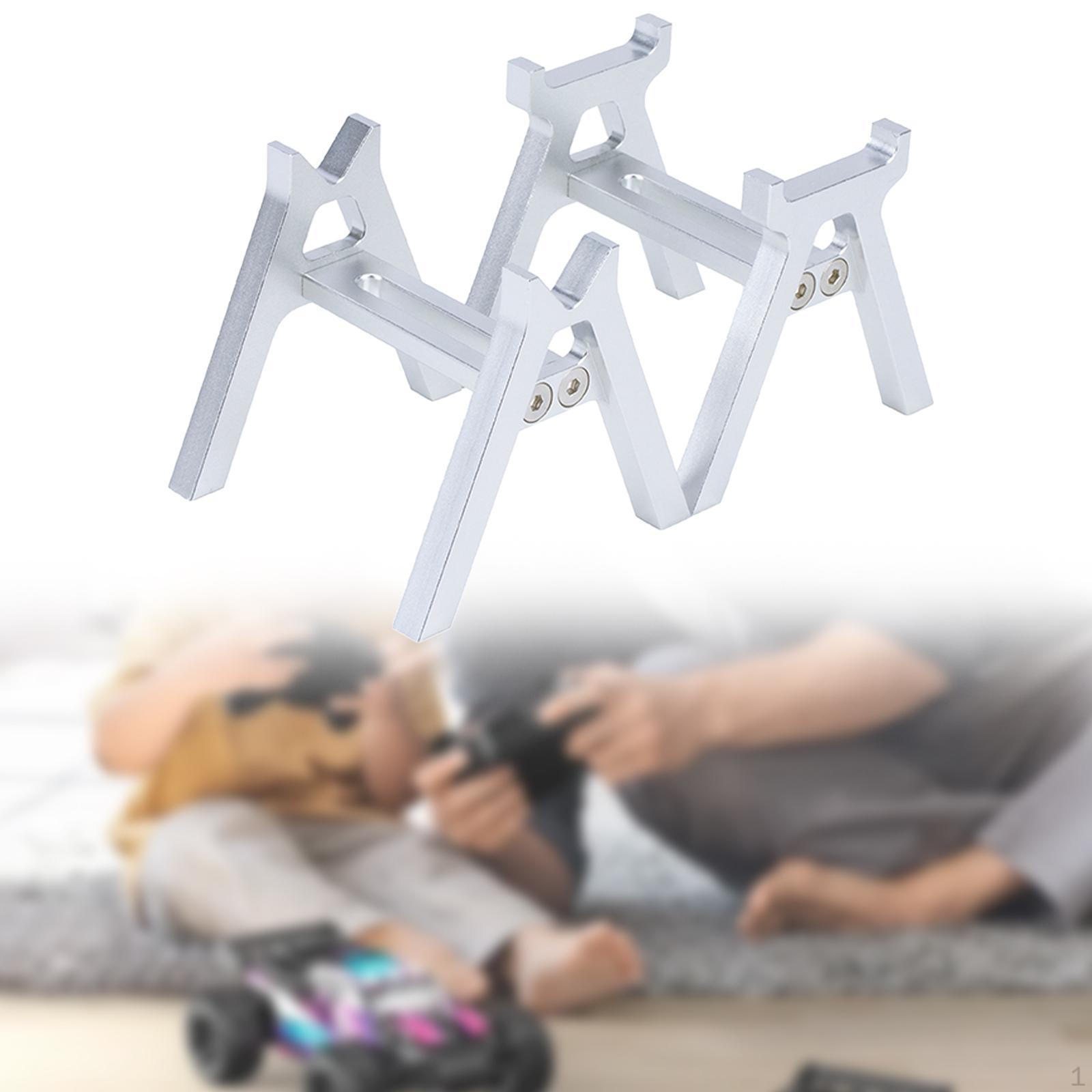 

2 штуки RC Ремонтна підставка Підтримка моделі автомобіля Компактна модернізована деталь Алюмінієвий сплав Робоча станція чорний