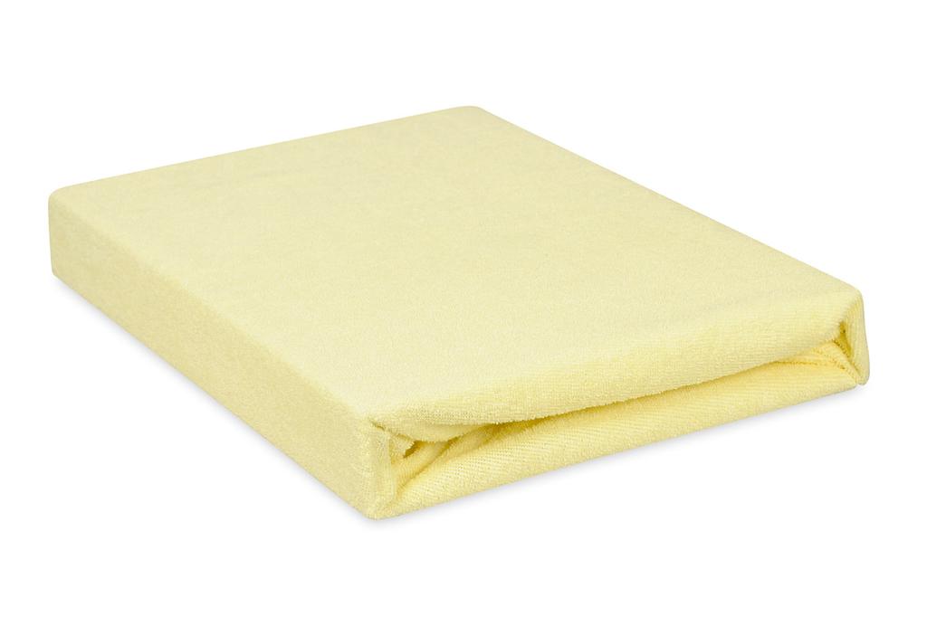 Premium terry sheet with elastic 110x190, 120x200x20, cream_03, matex