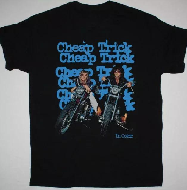 90s CHEAP TRICK IN COLOR Cotton Black Unisex S-5XL T-Shirt S