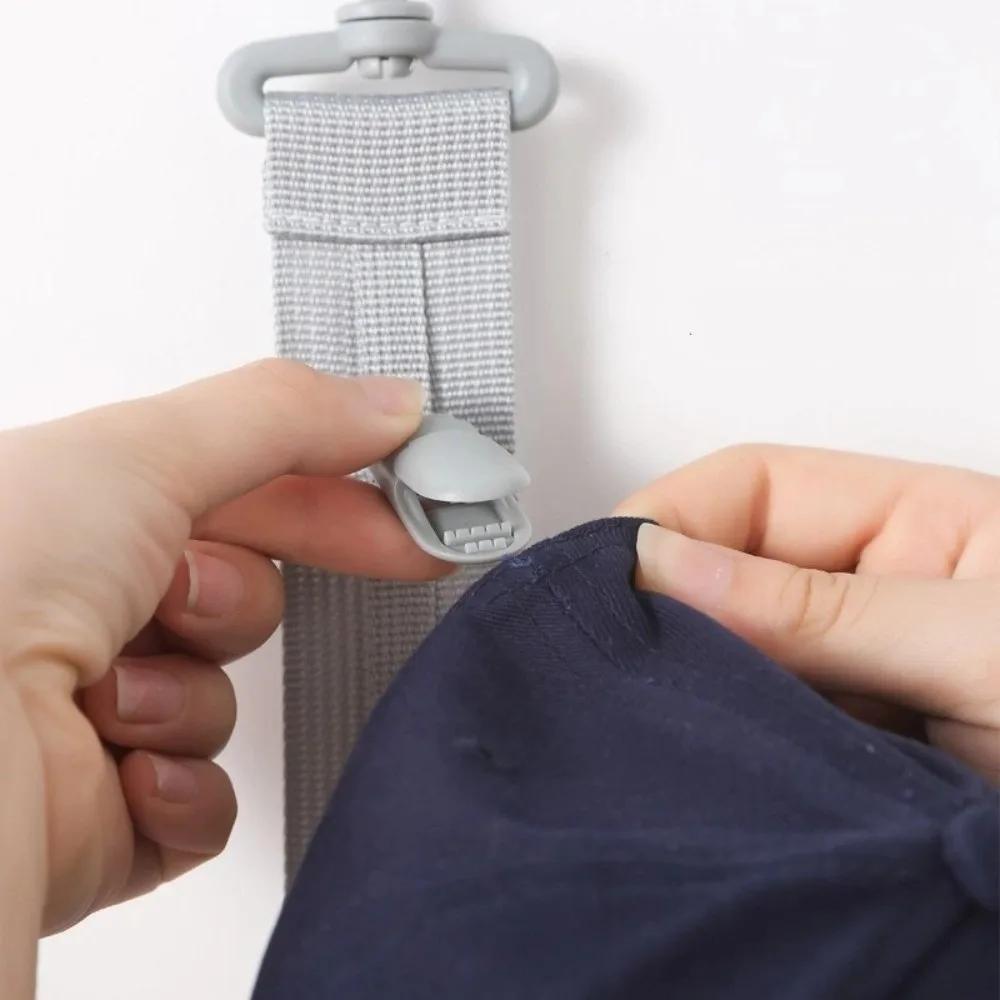 Portable with 8 Clips Wardrobe Hat Rack with Hook Multipurpose Hat Storage Clips Space Saving Hat Hanger Door