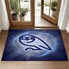 Sheffield Wednesday Design Crystal Velvet Rug Soft Decorative Mat for Bedroom Entrance
