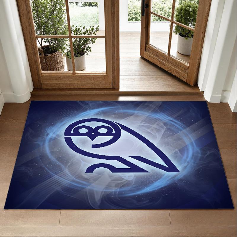 Sheffield Wednesday Design Crystal Velvet Rug Soft Decorative Mat for Bedroom Entrance