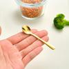 10pcs Portable Stainless Steel Tiny Spoon Durable Smooth Surface Mini Coffee Spoon Rust-proof Seasoning Spoon Jam